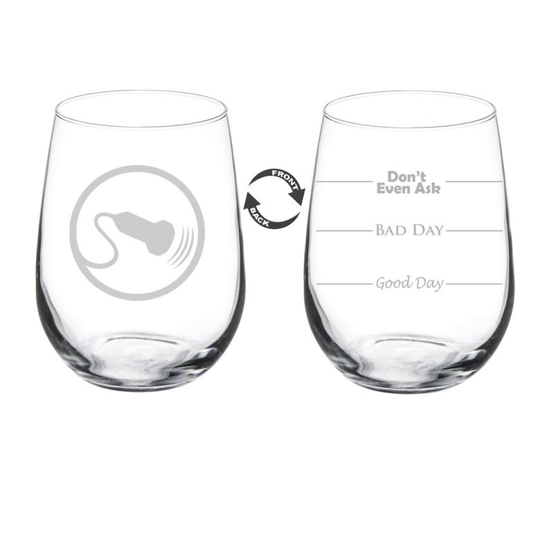 MIP Wine Glass Goblet Two Sided Sonography Sonographer Ultrasound (17 oz Stemless) - Image 4