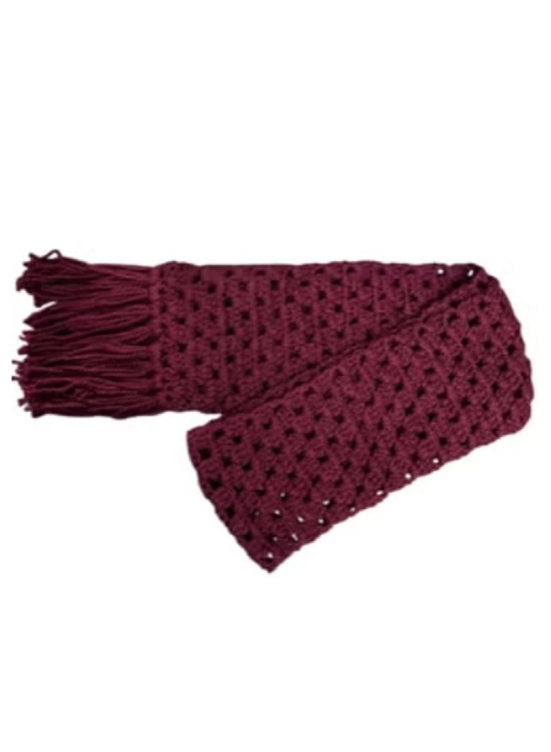 وشاح شتوي من الصوف عالي الجودة مصنوع يدويًا - Image 1