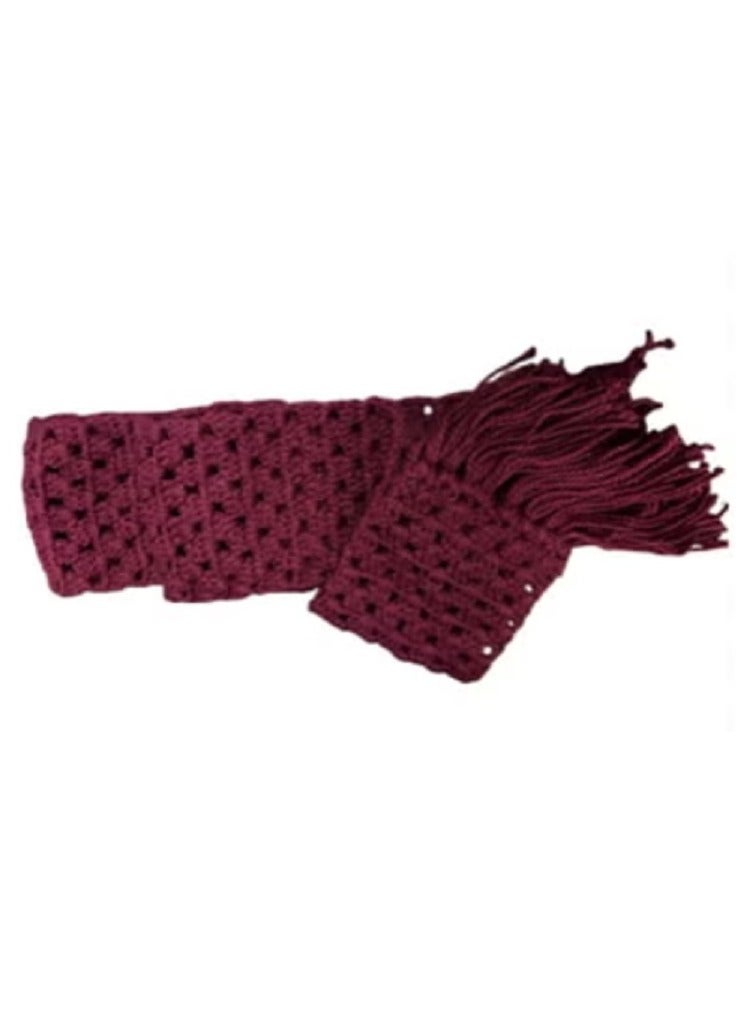 وشاح شتوي من الصوف عالي الجودة مصنوع يدويًا - Image 2