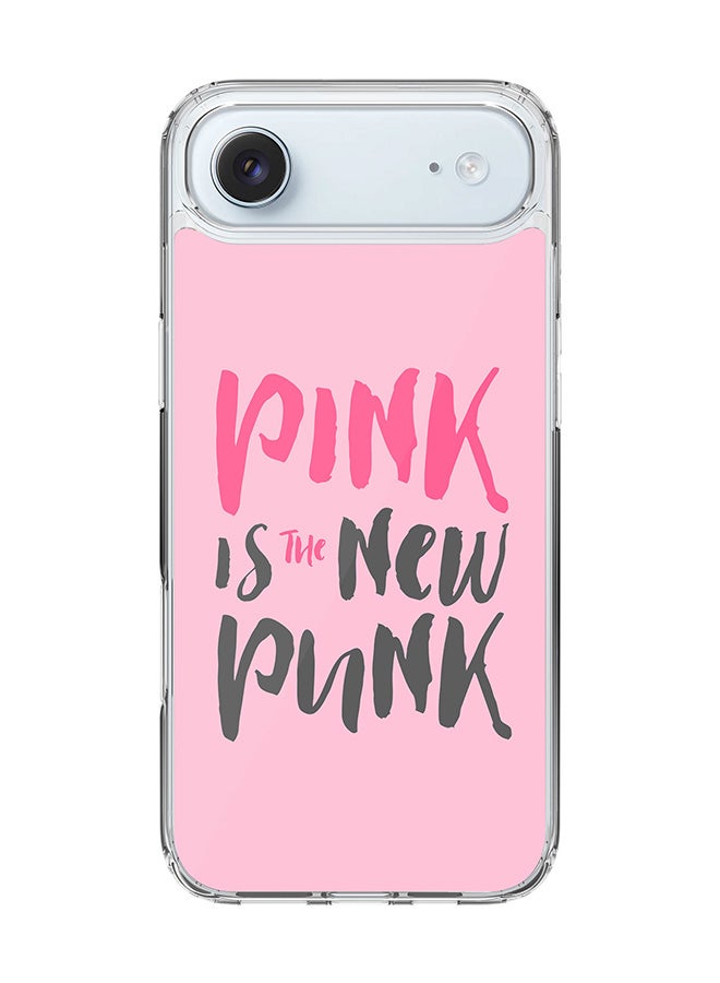 Stylizedd Classic Clear MagSafe Case for iPhone 17 Air , Hybrid Soft Case Flexible Edges Anti Drop TPU PC Gel Thin Transparent Cover [ Designed for iPhone 17 Air ] - Pink is the new punk