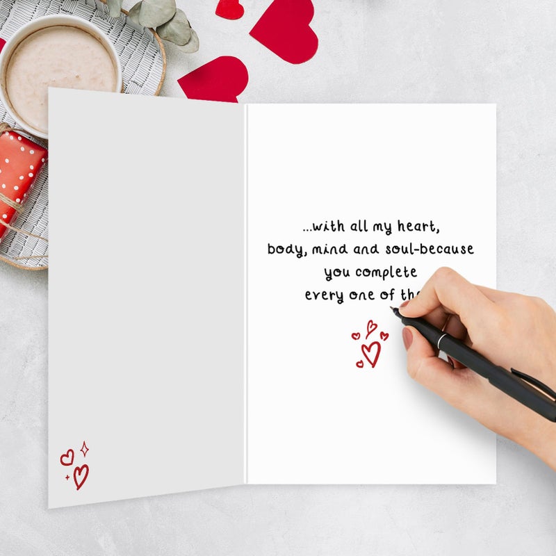 Ogeby First Valentine's Day Card for Husband Wife, Romantic 1st V-day Card for Him Her, Our First Valentine's Day As Mr & Mrs Cards - Image 4