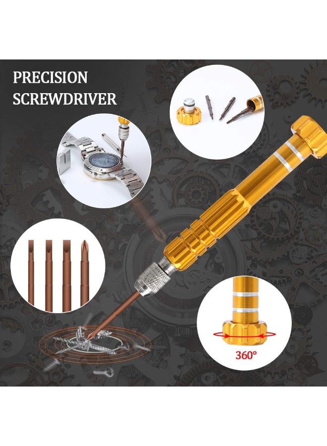 149Pcs Watch Repair Tool Kit, Precision Screwdriver Set for Watch Link Removal Tool, Professional Watch Battery Replacement Tool Watchband Link & Back Remover Spring Bar Tool Kit - Image 2