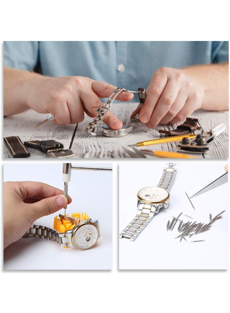149Pcs Watch Repair Tool Kit, Precision Screwdriver Set for Watch Link Removal Tool, Professional Watch Battery Replacement Tool Watchband Link & Back Remover Spring Bar Tool Kit - Image 4