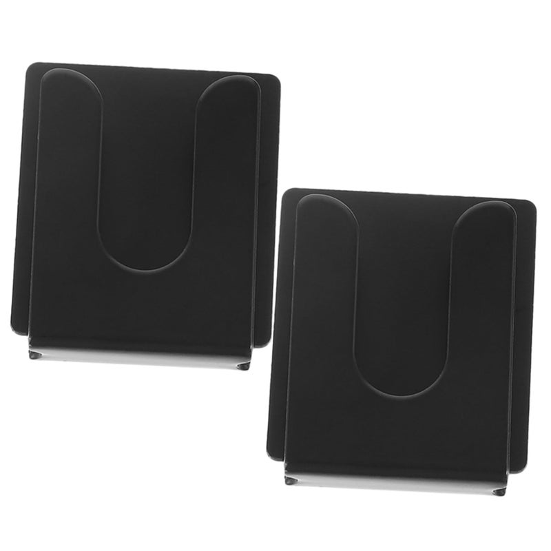 2Pcs Black Car Microphone Holder Hanging Clip Hook Easy to Install for Vehicles - Image 2