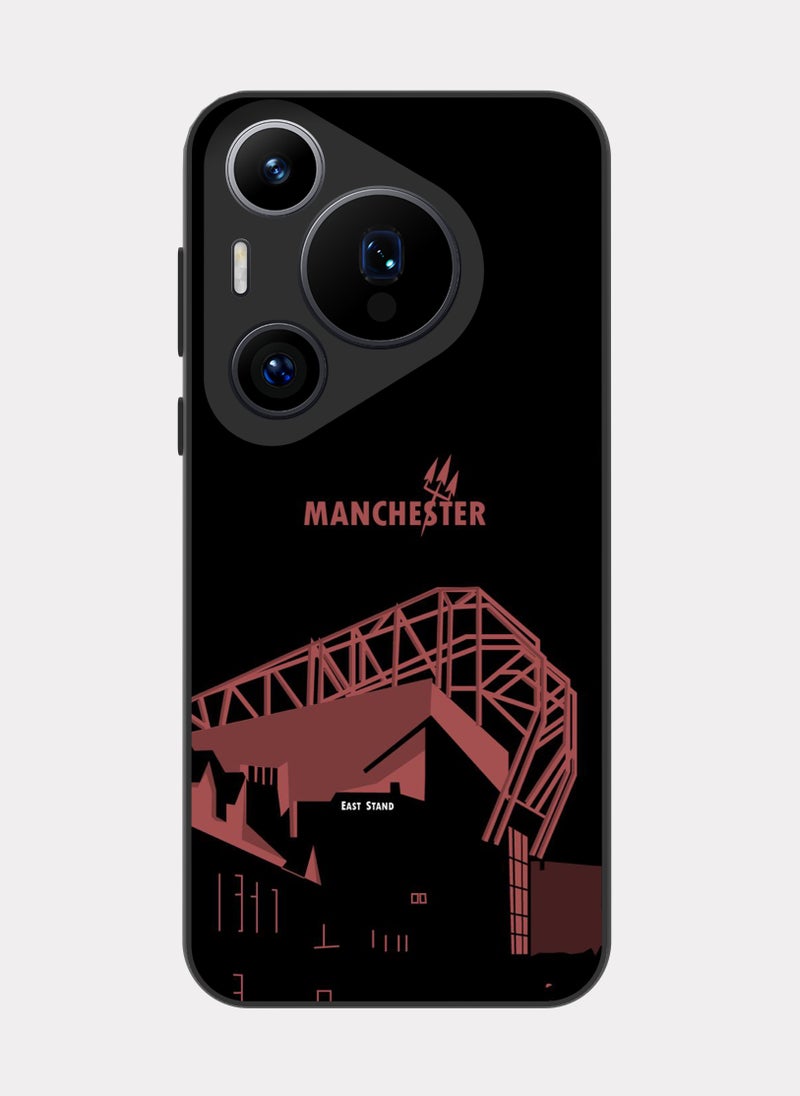 بكسلات كفر هواوي بيورا 70 برو نادي مانشستر يونايتد احمر اسود - Image 1