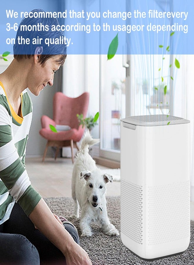KTWT MA-15 Air Purifier Replacement Filter for Medify Air 15 Series, fit medify air purifier filter replacement, 3 in 1 Integration of Pre-Filter, High Efficiency H13 True HEPA and Activated Carbon 2-Pack - Image 3