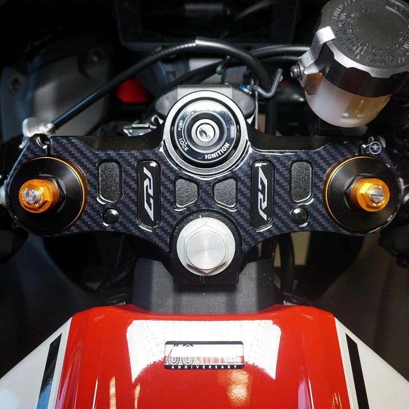 labelbike 3D Resin Sticker for Yamaha R7 Steering Fork Plate - Image 1