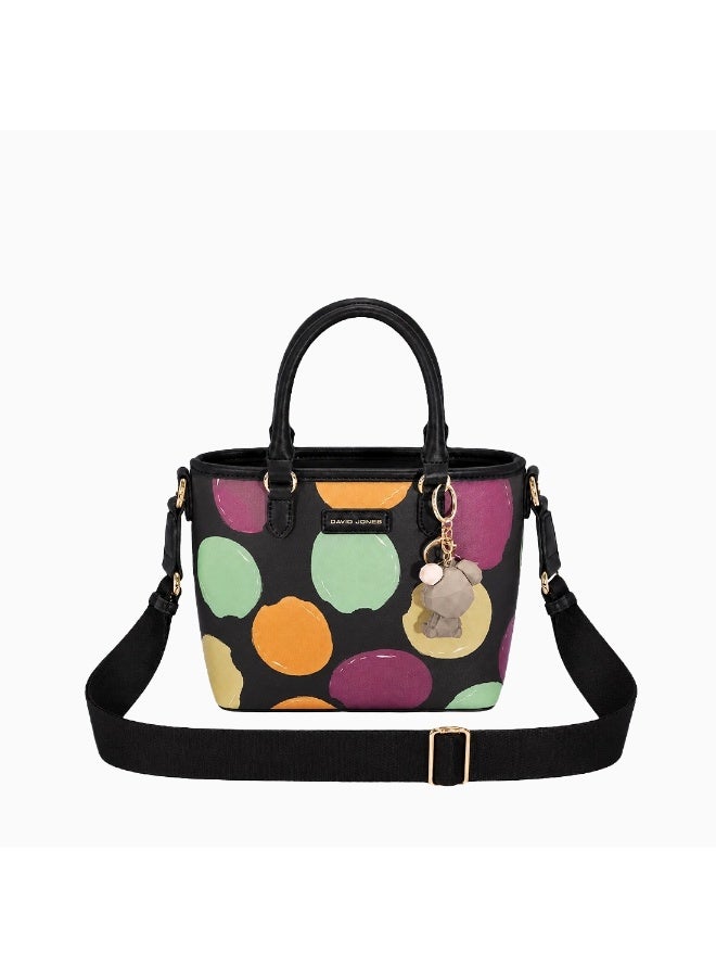 David Jones Patterned Leather Dual Wear Crossbody Handbag for Women | Lightweight Rectangular Shoulder Bag with Multiple Compartments | Ideal for Everyday, Shopping & Meetings | CM7675 - Image 1