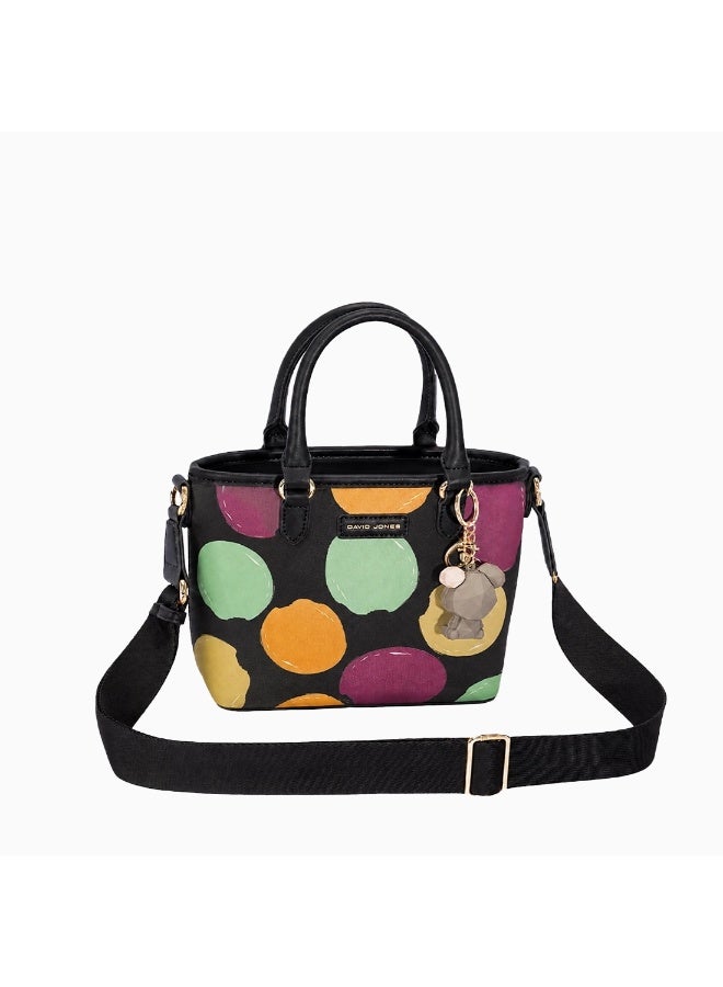 David Jones Patterned Leather Dual Wear Crossbody Handbag for Women | Lightweight Rectangular Shoulder Bag with Multiple Compartments | Ideal for Everyday, Shopping & Meetings | CM7675 - Image 2
