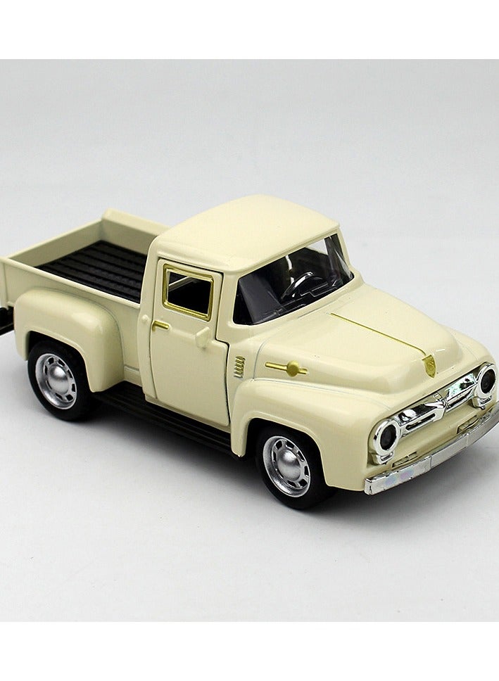 Alloy Car Model Pickup Truck Vintage Car Metal Car Decoration Retro Gift Toy Car - Image 1
