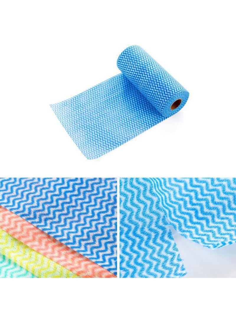 SKY-TOUCH 3 Rolls Reusable Cleaning Wipe Sheet, Multipurpose Towel Cleaning Cloth, Disposable, Non-Stick Wiping Rags, Household Paper Towels for Kitchen, House Cleaning Cloth Towel - Image 3