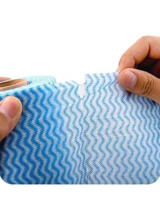 SKY-TOUCH 3 Rolls Reusable Cleaning Wipe Sheet, Multipurpose Towel Cleaning Cloth, Disposable, Non-Stick Wiping Rags, Household Paper Towels for Kitchen, House Cleaning Cloth Towel - Image 5