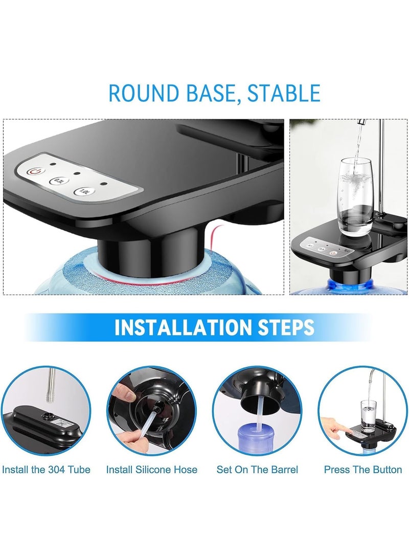 Relex Drinking Water Dispenser Pump, Electric Water Dispenser Pump, Automatic Drinking Jug Dispenser for 5 Gallon Bottle, Portable Water Jug Dispenser for Camping, Home, Kitchen, Office - Image 5