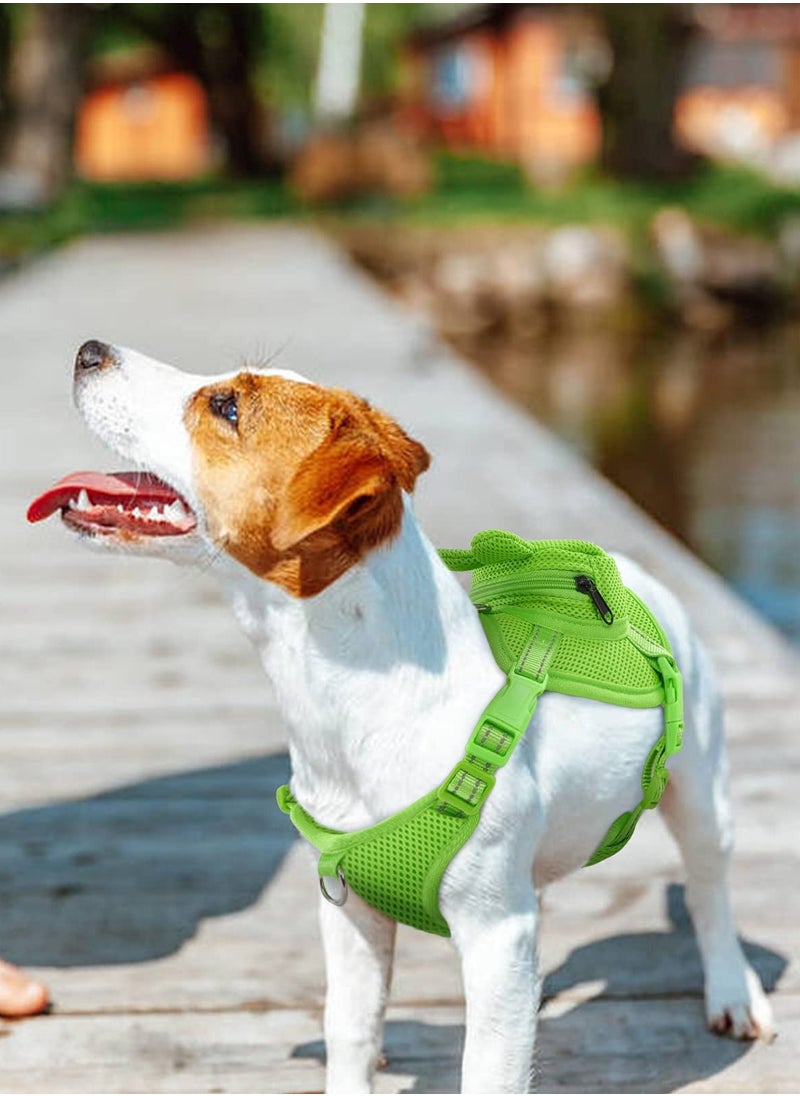 Generic Adjustable No-Pull Dog Backpack Harness for Travel and Hiking, Comfortable Mesh Vest with Saddle Bag for Small to Medium Dogs  - Image 5