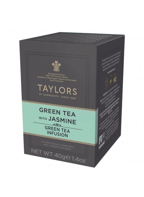 Green Tea With Jasmine, 20 Count, Pack Of 1