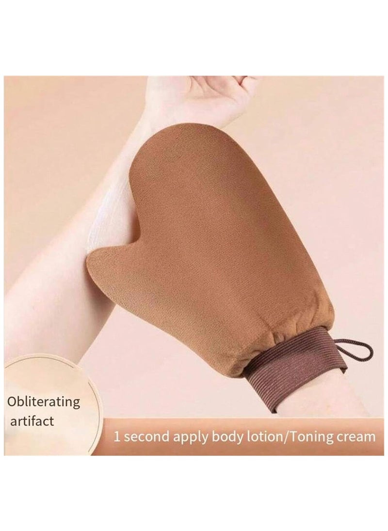 General Tanning Mitt Mousse | Velvet Tanning Applicator Mitt | Portable Tanning Mitt | Double Sided Velvet Tanning Mitt, Tanning Glove Tan Mitt Applicator Tanner Glove Sunless Tanning Mitt  - Image 3