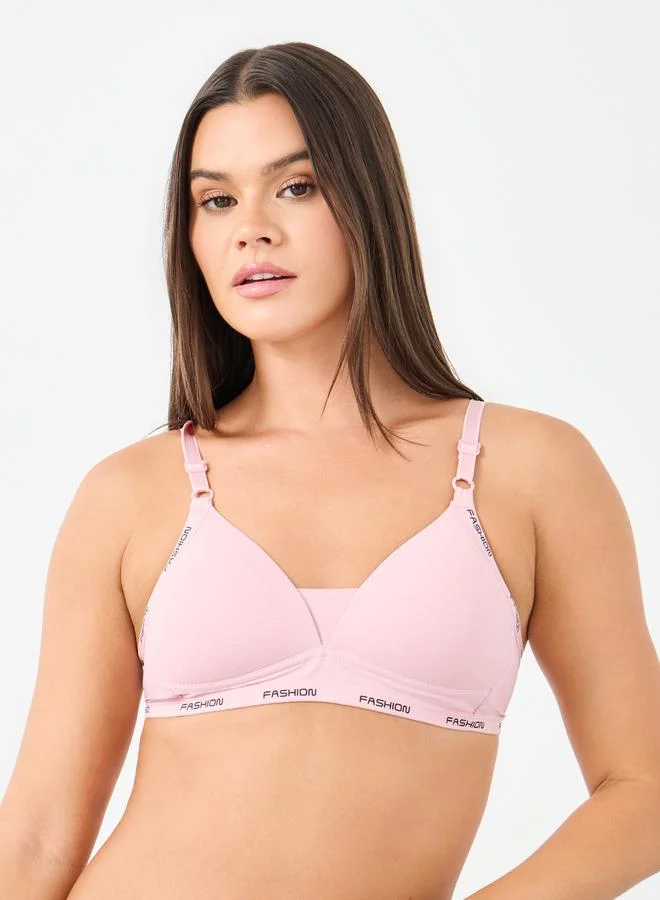 ستايلي مجموعة من 2 - صدرية بطبعة كتابة على الحمالات