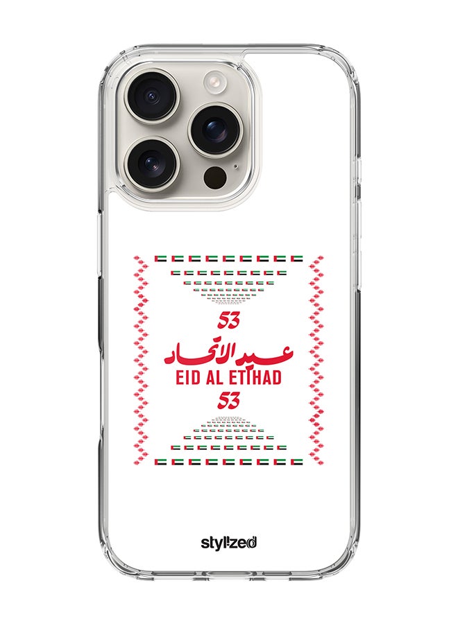 Stylizedd for iPhone 16 Pro Case [For MagSafe] Slim Magnetic cover Clear Phone Case [ Designed cover for iPhone 16 Pro ] - White - Image 1