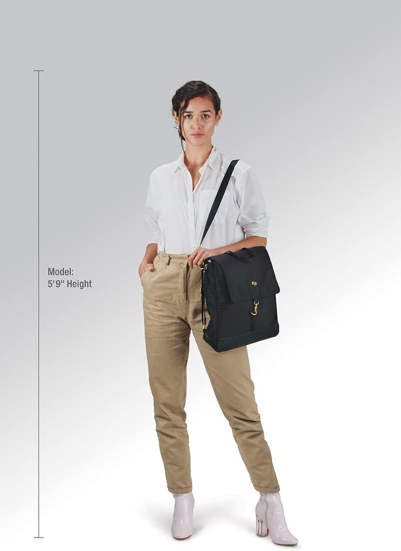 Solo Austin Hybrid 133 Inch Laptop Backpack Tote Black - Image 4