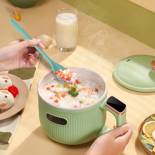 PUCKWAY 3 Pcs Silicone Spoons Set of 7.9 10.6 14.2 inch for Cooking, Heat Resistant Kitchen Spoons for Mixing, Stirring, and Serving, Small to Large Non Stick (Green) - Image 5