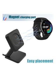 Y&D Charger Stand Compatible with Amazfit GTR 2/ 2e, for GTS BIP U/ U Pro, Pop Zepp E/ Z, T-REX Smartwatch USB Cable Fit Accessories  - Image 4