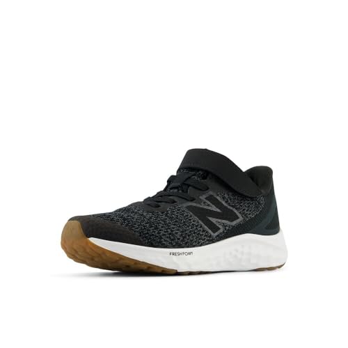 New Balance Fresh Foam Arishi V4 Bungee Lace with Top Strap Running Shoe, Black/Phantom, 13 US Unisex Little Kid - Image 5