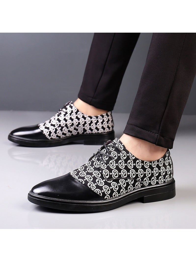 KUYING New Men's Business Leather Shoes