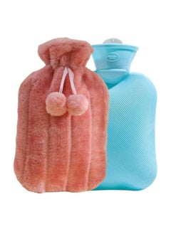 CMGTYYD Hot Water Bag Hot Water Bag Hot Water Bag with Tight Cover and Plush Fur for Pain Relief Shoulder Neck Muscle Hand Feet Menstrual Cramps Hot Compress Cold Therapy Mixed Colors  - Image 1