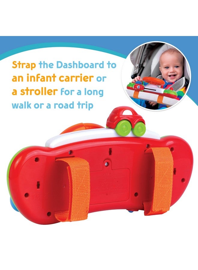 Hap-p-kid My First Baby Stroller Toy, Toddler Steering Driving Wheel, Car Seat Educational Learning Driver Toys, Pretend Drive Dashboard, Infant Baby Preschool Gift 6 7 8 9 10 11 12 Month 1 Year Old - Image 3