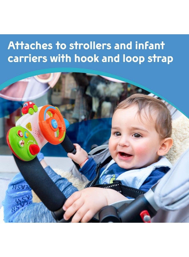 Hap-p-kid My First Baby Stroller Toy, Toddler Steering Driving Wheel, Car Seat Educational Learning Driver Toys, Pretend Drive Dashboard, Infant Baby Preschool Gift 6 7 8 9 10 11 12 Month 1 Year Old - Image 4