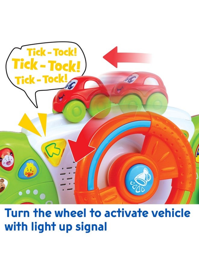 Hap-p-kid My First Baby Stroller Toy, Toddler Steering Driving Wheel, Car Seat Educational Learning Driver Toys, Pretend Drive Dashboard, Infant Baby Preschool Gift 6 7 8 9 10 11 12 Month 1 Year Old - Image 5