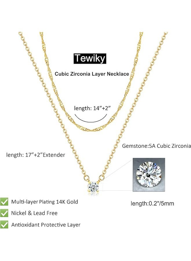 Layered Necklaces for Women -  Layering Chokers Necklaces Set Multilayer Delicate Necklace Trendy Adjustable Long Layered Necklaces for Women - Image 3