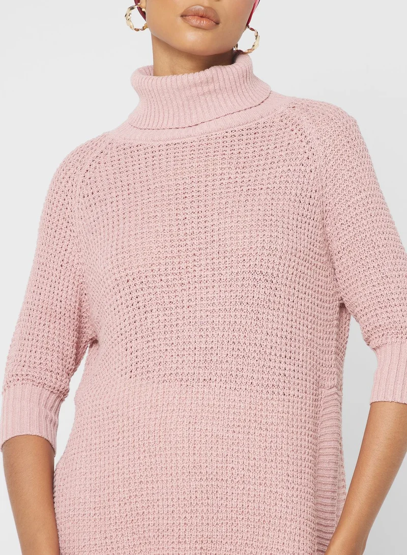Khizana Turtleneck Tunic Sweater