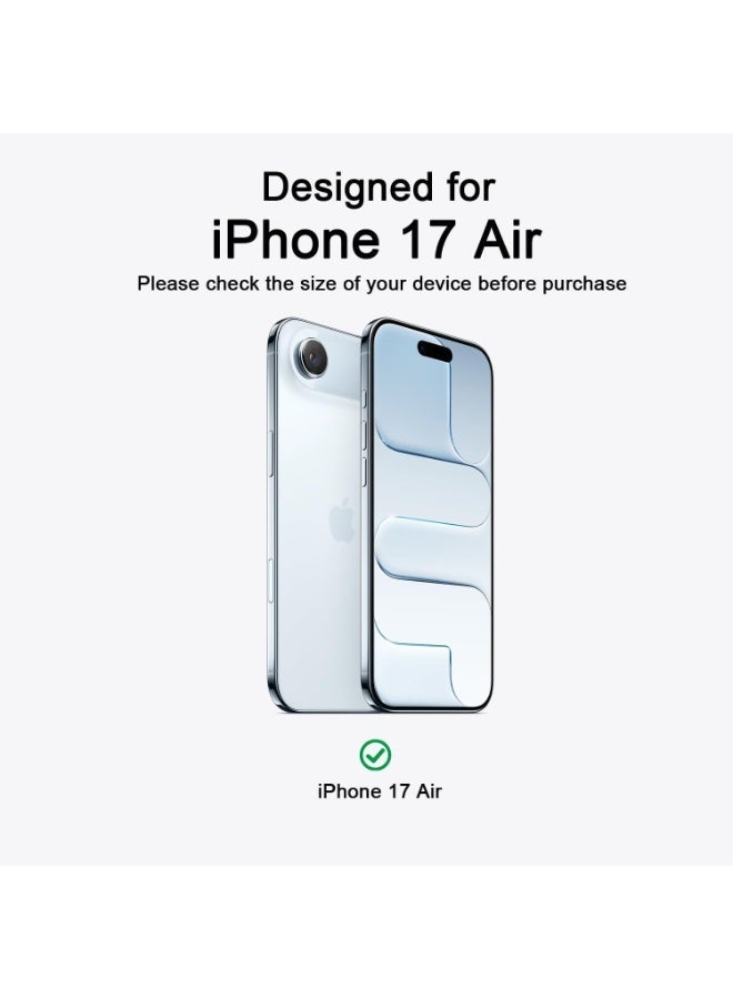 أكاليكس جراب سيليكون متوافق مع iPhone 17 Air، جراب هاتف سيليكون سائل رفيع مع مصد مطاطي ناعم مقاوم للصدمات مكون من 3 طبقات مع بطانة من مادة TPU (أخضر غامق) - Image 2