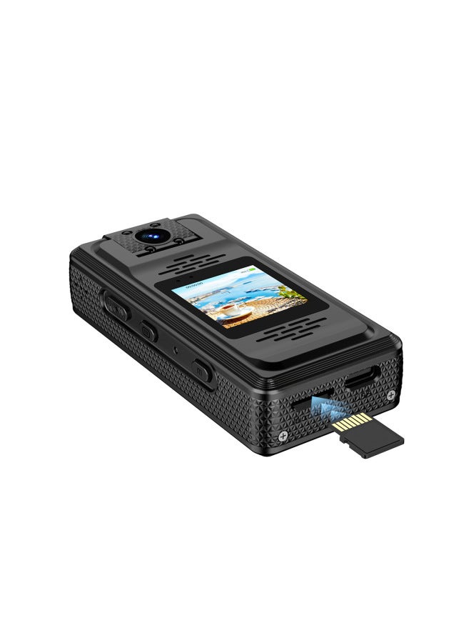Generic HD Law Enforcement Driving Conference Recorder Portable WiFi Night Vision Camera Infrared Rotating Lens Magnetic Suction Back Clip-Body Color:Standard Configuration With 128gb Memory Card  - Image 4
