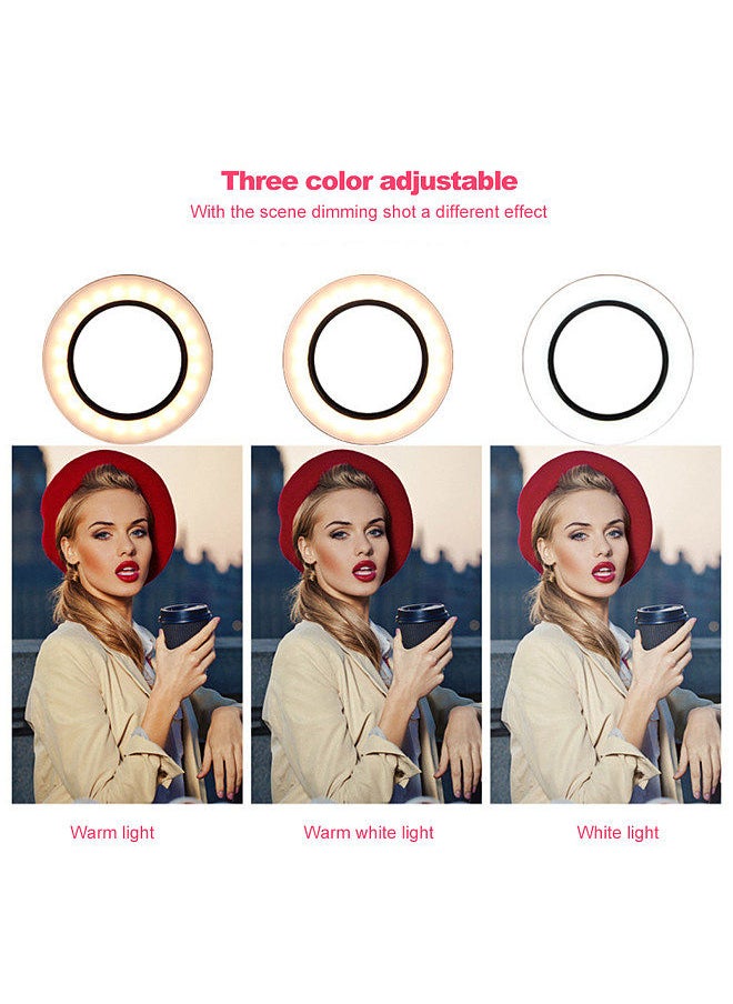 Generic 260MM LED Ring Light Fill Light Photography LED Selfie Light with Table Tripods USB Powered  - Image 2