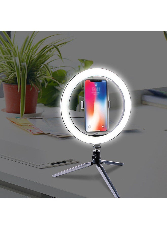 Generic 260MM LED Ring Light Fill Light Photography LED Selfie Light with Table Tripods USB Powered  - Image 3
