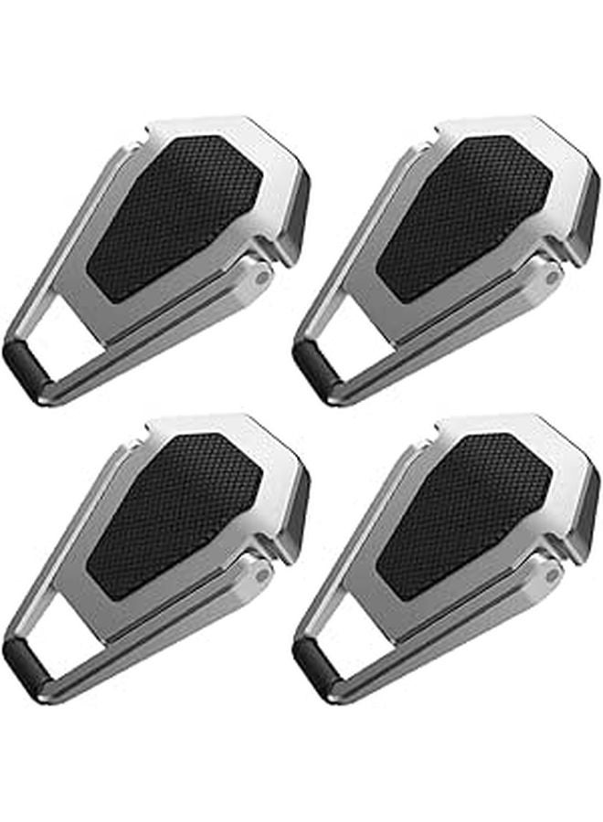 Foldable Aluminum Laptop Stand Portable Cooling Pad 4 Pcs Set for Desk Use - Image 1