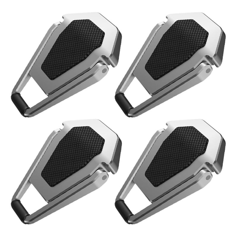 Foldable Aluminum Laptop Stand Portable Cooling Pad 4 Pcs Set for Desk Use - Image 2