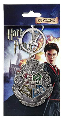 Harry Potter Hogwarts School Crest Pewter Keychain,Multi-colored - Image 3