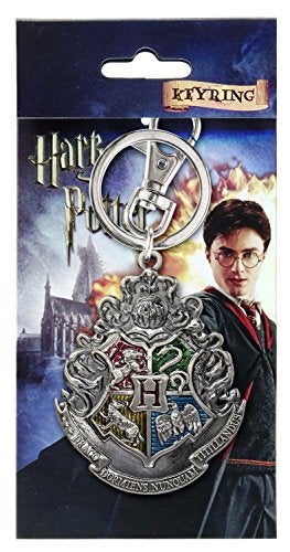 Harry Potter Hogwarts School Crest Pewter Keychain,Multi-colored - Image 2