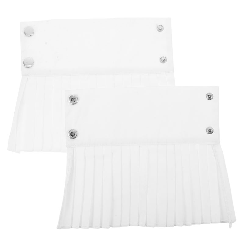 2pcs Clown Wrist : White For Wrists - Women Detachable Fake Sleeve - Shirt Accessory Decorative For Party Costume Wedding - Image 5