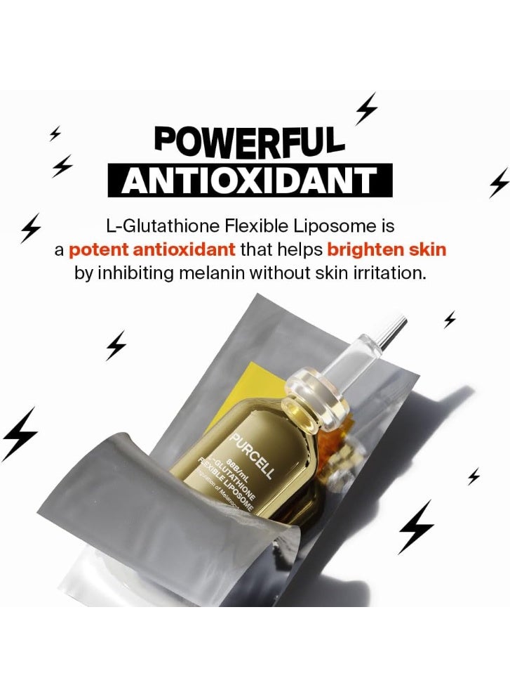 PURCELL 5% Glutathione Face Serum – High Concentration Brightening Serum with Niacinamide, Tranexamic Acid & Vitamin E, Hydrating, Lightweight, For Dull & Uneven Skin, 1.01 fl oz - Image 5