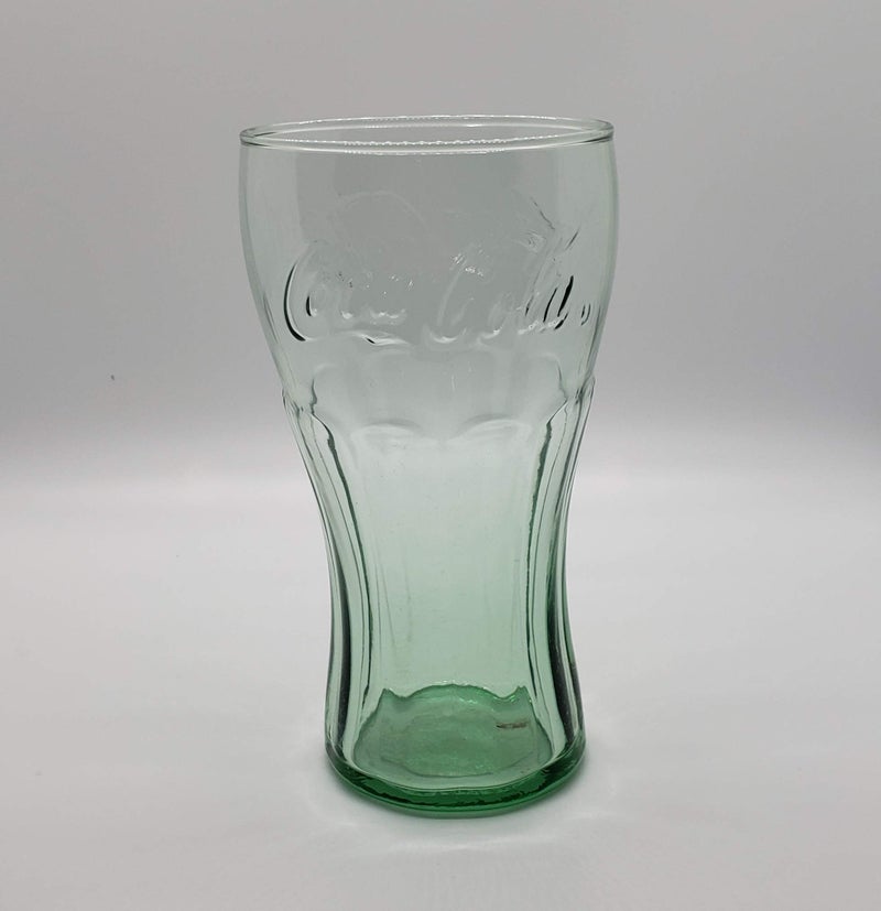 Coca-Cola CLASSIC COCA-COLA Green Glass Tumbler GIFT SET OF 4 Glasses (6" Tall--16.75 oz. Size) - Image 1