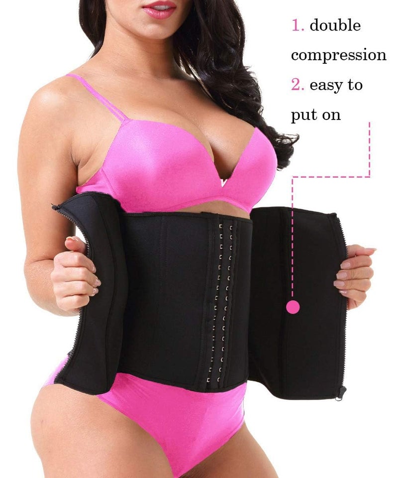 GainKee Waist Trainer with Zipper Women's Shapewear Waist Cinchers Corset Waist Trainer for Women (X-Small, Belt) - Image 2