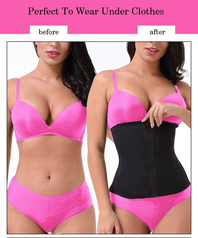 GainKee Waist Trainer with Zipper Women's Shapewear Waist Cinchers Corset Waist Trainer for Women (X-Small, Belt) - Image 3