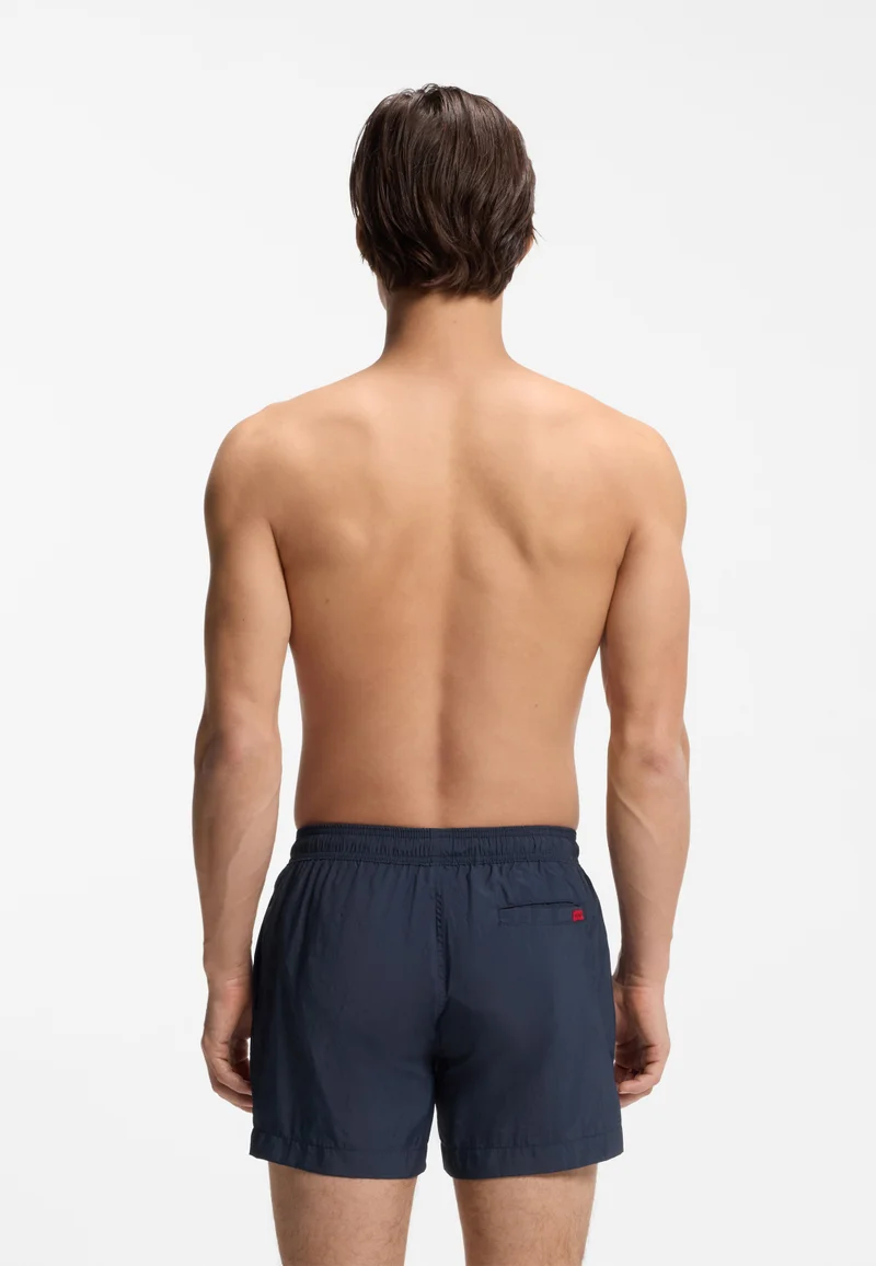 هوجو Quick-dry swim shorts with logo label