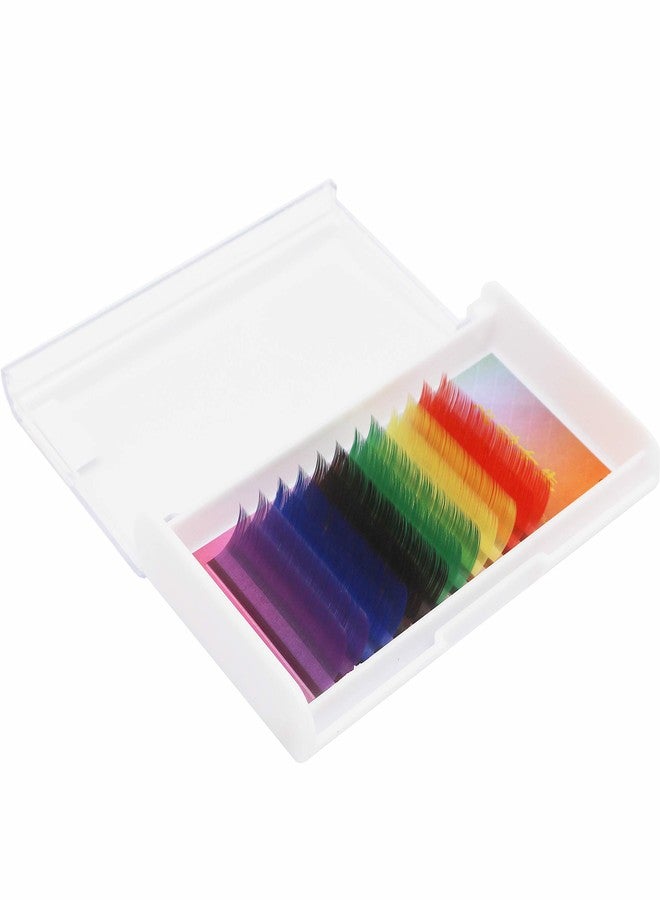 Vayator Color Lashes Thickness 0.15 D Curl Purple Blue Brown Green Red Yellow Eyelash Extensions Individual Colored Eyelashes False Mink Eyelashes (13mm) - Image 5