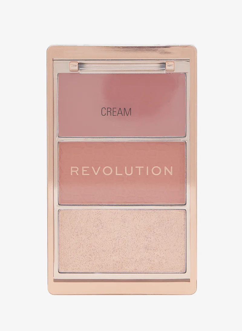 Revolution Blush Icon Palette Aura Points Rose