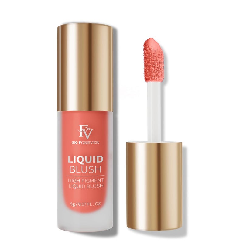 FV Liquid Blush Long Lasting Buildable Cream Cheek Tint with HighPigment Color Weightless Blendable Formula for Natural Dewy Finish Alice